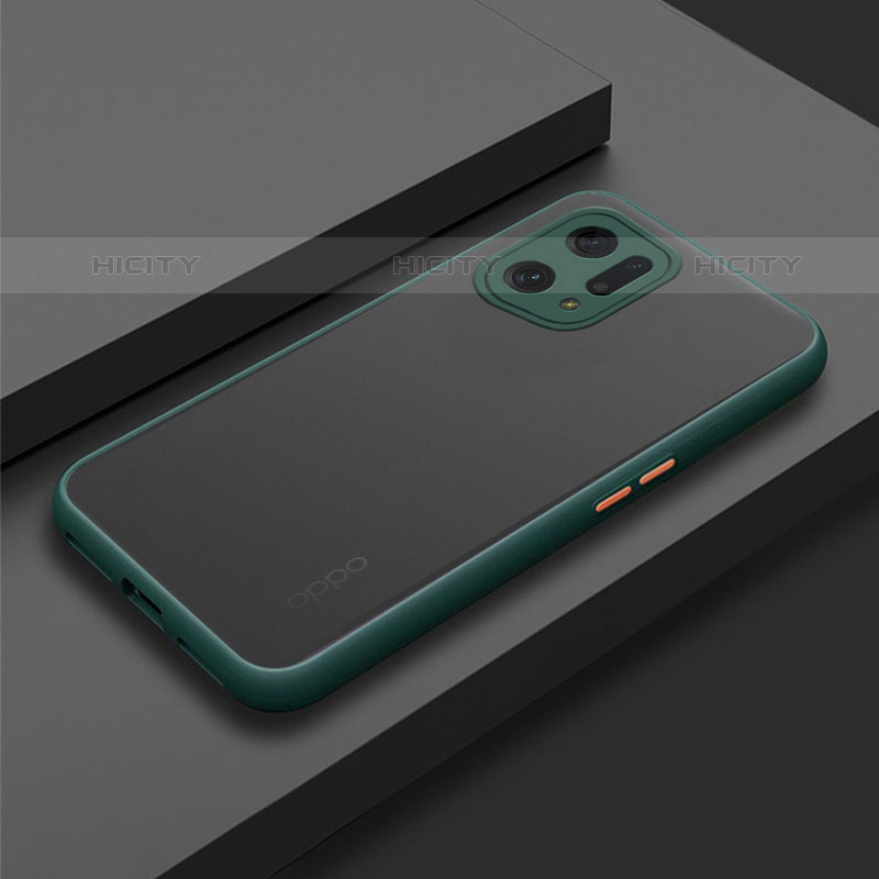 Custodia Silicone Trasparente Laterale Cover per Oppo Find X5 Pro 5G