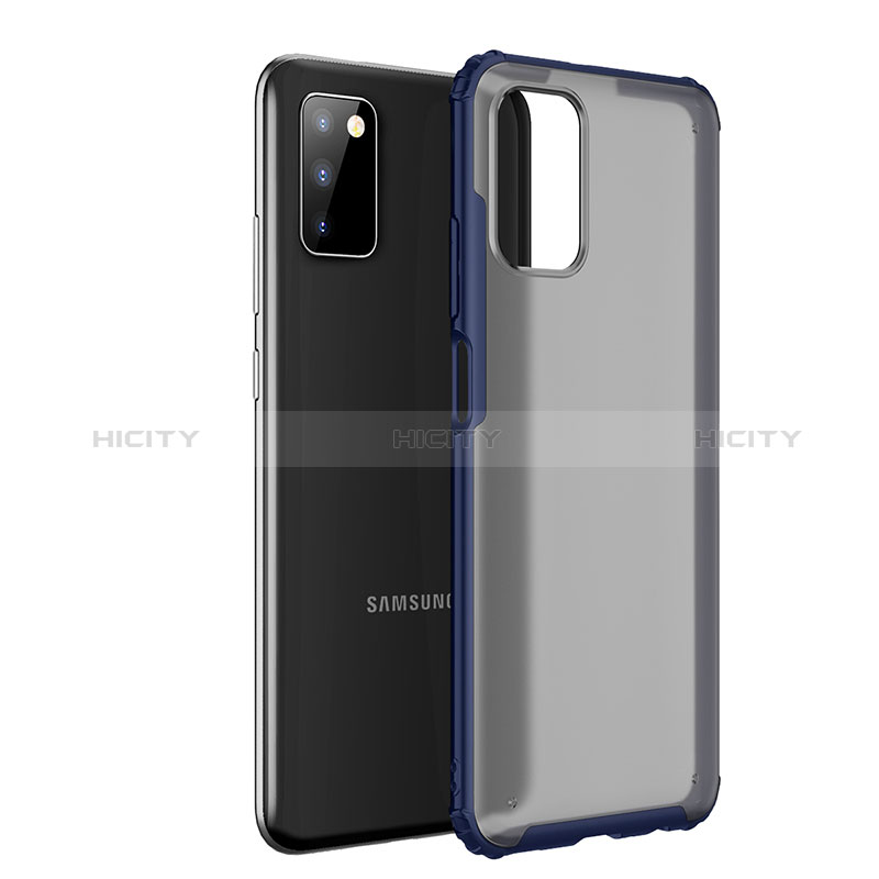 Custodia Silicone Trasparente Laterale Cover per Samsung Galaxy A02s Blu