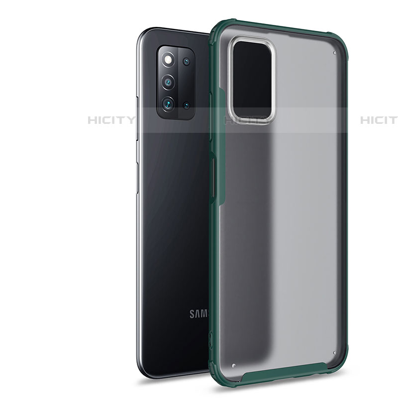 Custodia Silicone Trasparente Laterale Cover per Samsung Galaxy F52 5G Verde