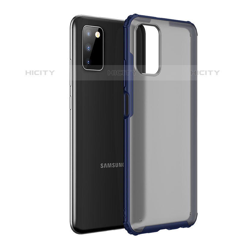 Custodia Silicone Trasparente Laterale Cover per Samsung Galaxy M02s Blu