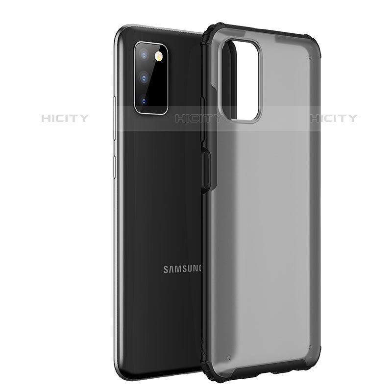 Custodia Silicone Trasparente Laterale Cover per Samsung Galaxy M02s Nero