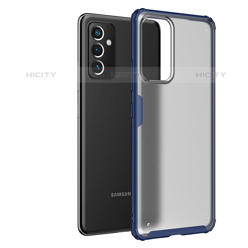 Custodia Silicone Trasparente Laterale Cover per Samsung Galaxy Quantum2 5G Blu