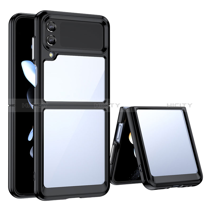 Custodia Silicone Trasparente Laterale Cover per Samsung Galaxy Z Flip3 5G