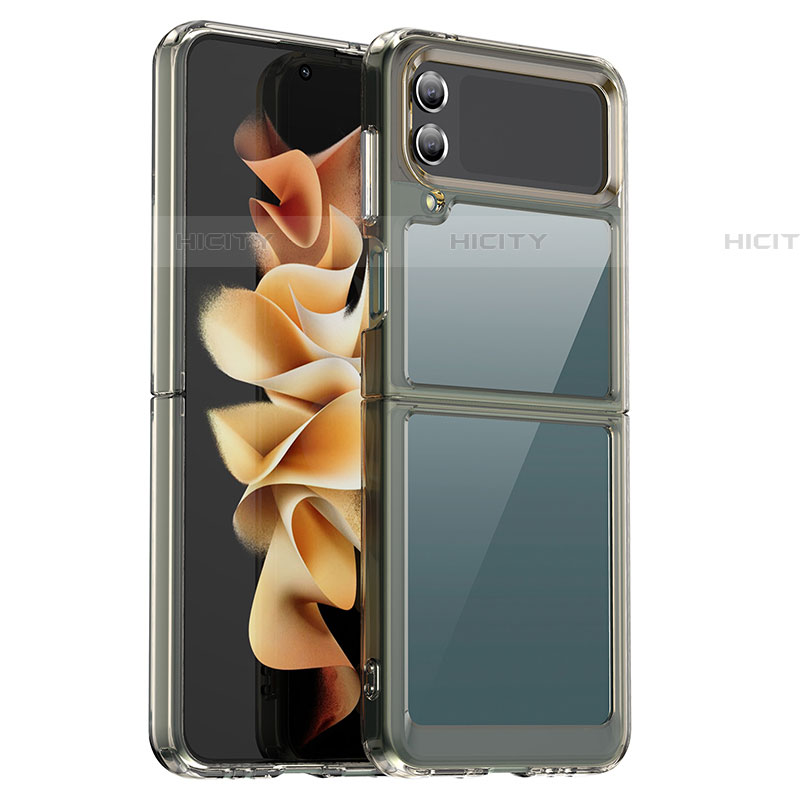 Custodia Silicone Trasparente Laterale Cover per Samsung Galaxy Z Flip4 5G