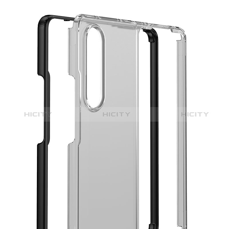 Custodia Silicone Trasparente Laterale Cover per Samsung Galaxy Z Fold3 5G
