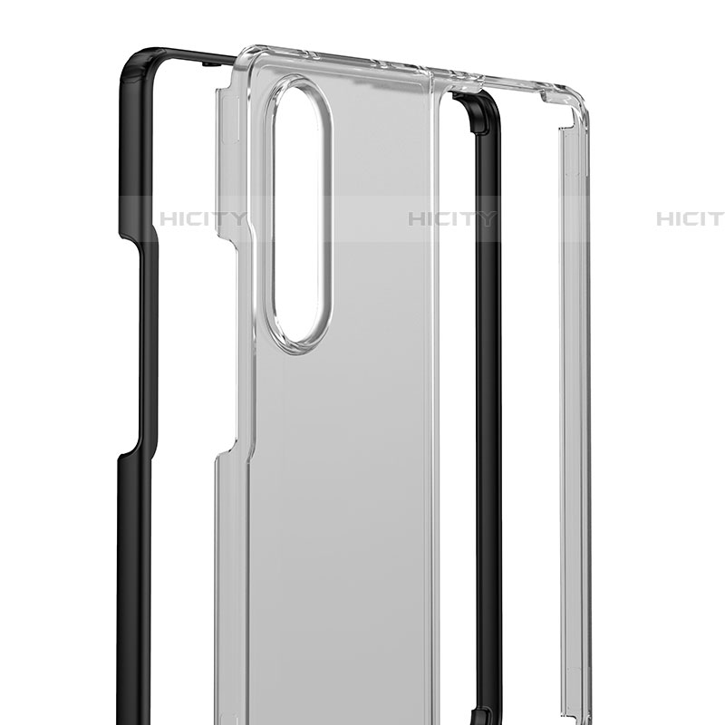 Custodia Silicone Trasparente Laterale Cover per Samsung Galaxy Z Fold4 5G