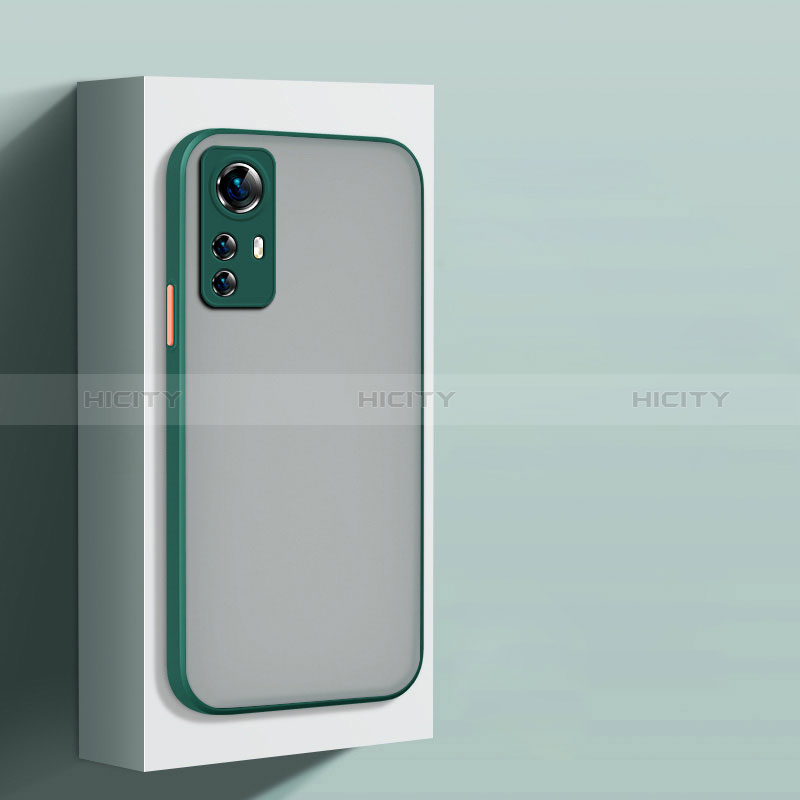 Custodia Silicone Trasparente Laterale Cover per Xiaomi Mi 12T Pro 5G Verde Notte