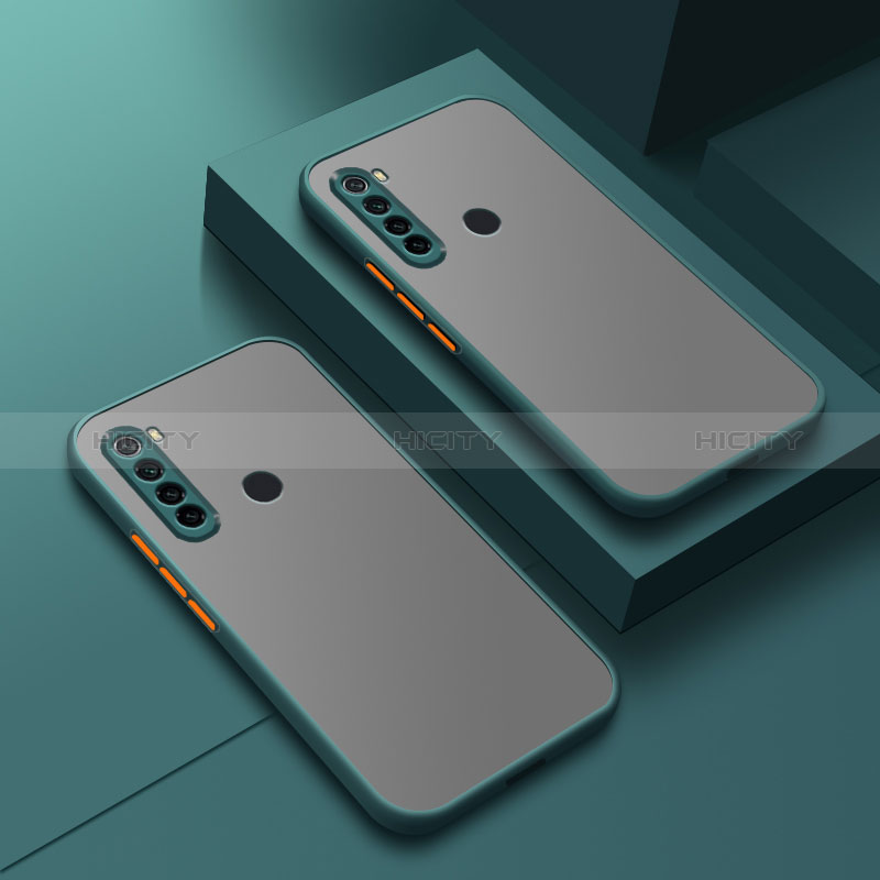 Custodia Silicone Trasparente Laterale Cover per Xiaomi Redmi Note 8 (2021) Verde Notte