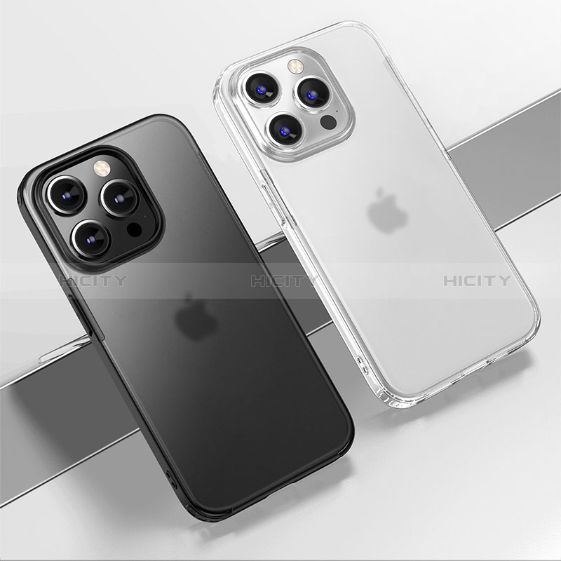 Custodia Silicone Trasparente Laterale Cover QC1 per Apple iPhone 13 Pro Max