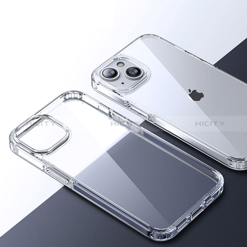 Custodia Silicone Trasparente Laterale Cover QC2 per Apple iPhone 13