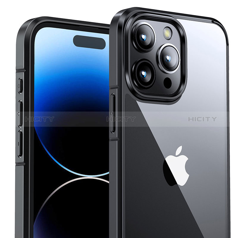 Custodia Silicone Trasparente Laterale Cover QC2 per Apple iPhone 13 Pro
