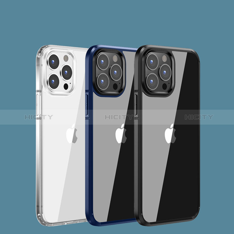 Custodia Silicone Trasparente Laterale Cover QC3 per Apple iPhone 13 Pro