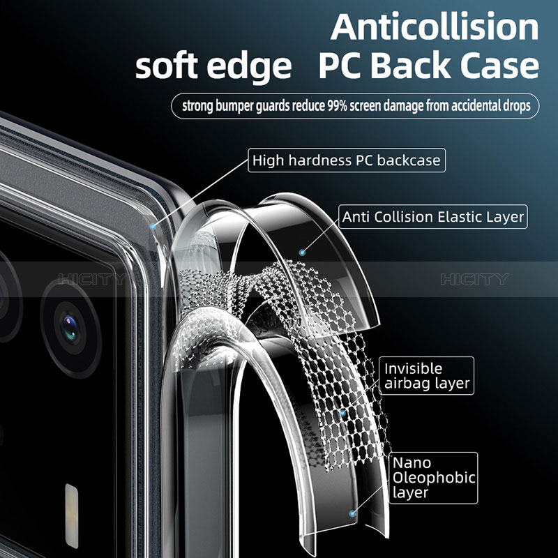 Custodia Silicone Trasparente Laterale Cover W01L per Vivo iQOO Neo6 5G
