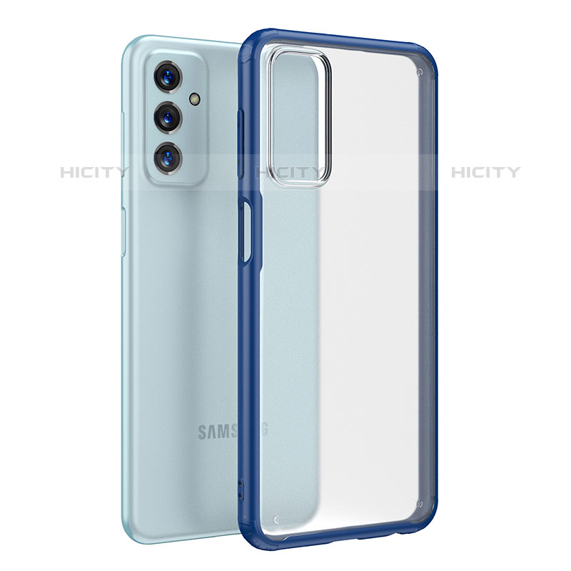 Custodia Silicone Trasparente Laterale Cover WL1 per Samsung Galaxy M23 5G Blu