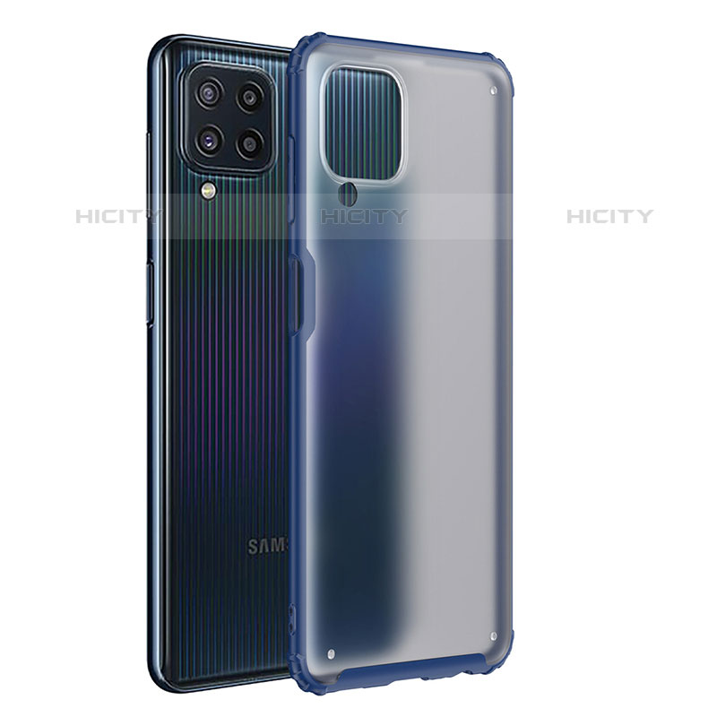 Custodia Silicone Trasparente Laterale Cover WL1 per Samsung Galaxy M32 4G Blu