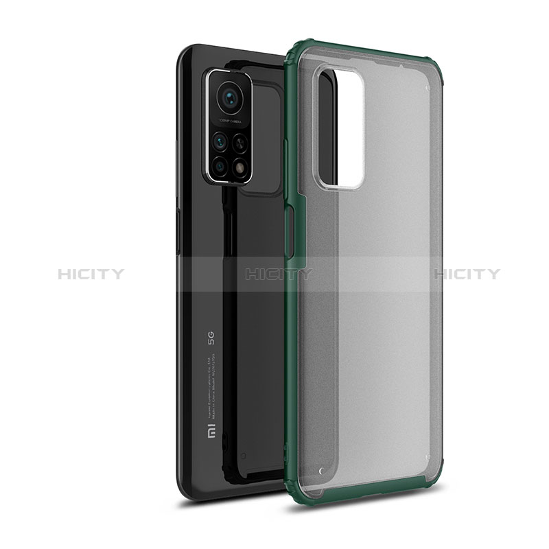 Custodia Silicone Trasparente Laterale Cover WL1 per Xiaomi Mi 10T Pro 5G Verde