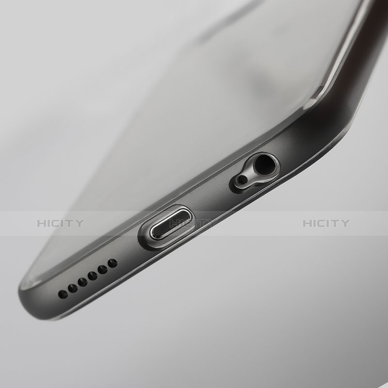 Custodia Silicone Trasparente Laterale per Apple iPhone 6 Grigio