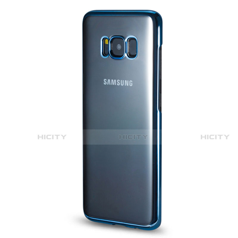 Custodia Silicone Trasparente Laterale per Samsung Galaxy S8 Blu