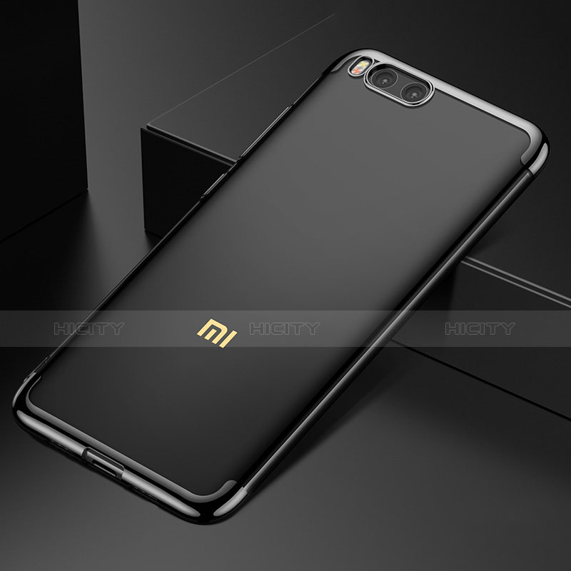 Custodia Silicone Trasparente Laterale per Xiaomi Mi Note 3 Nero