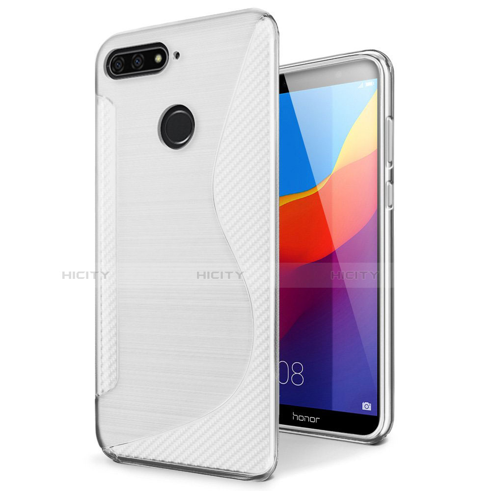 Custodia Silicone Trasparente Morbida S-Line Cover per Huawei Y6 (2018)