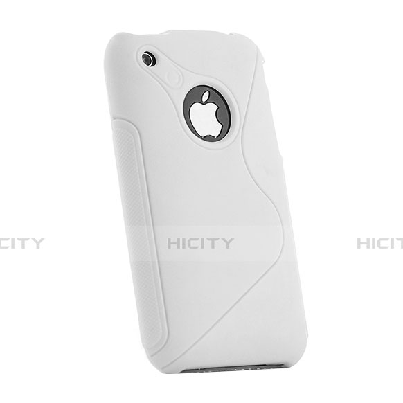 Custodia Silicone Trasparente Morbida S-Line per Apple iPhone 3G 3GS Bianco