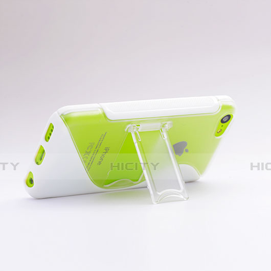 Custodia Silicone Trasparente Morbida S-Line per Apple iPhone 5C Bianco