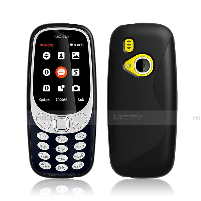 Custodia Silicone Trasparente Morbida S-Line per Nokia 3310 (2017) Nero
