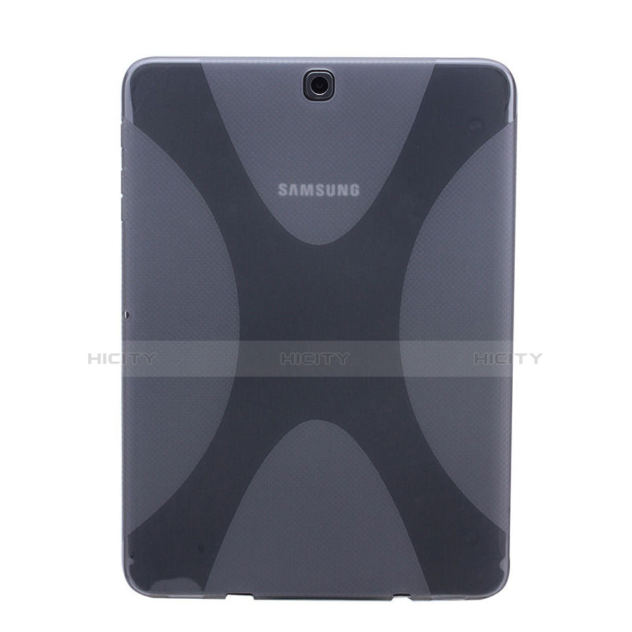 Custodia Silicone Trasparente Morbida X-Line per Samsung Galaxy Tab S2 8.0 SM-T710 SM-T715 Grigio