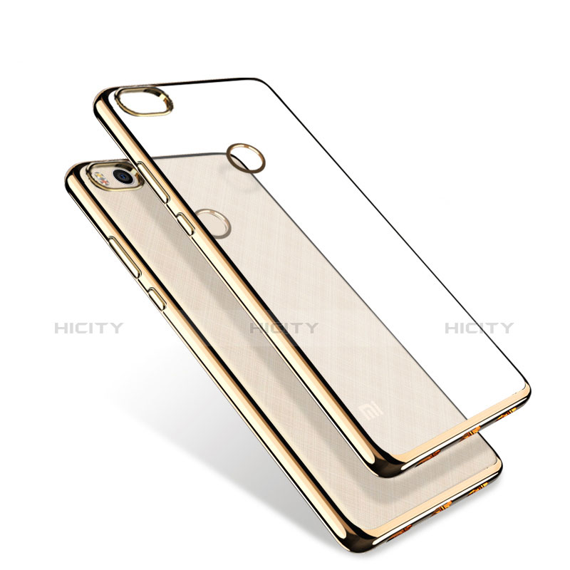 Custodia Silicone Trasparente Opaca Laterale per Xiaomi Mi 4S Oro