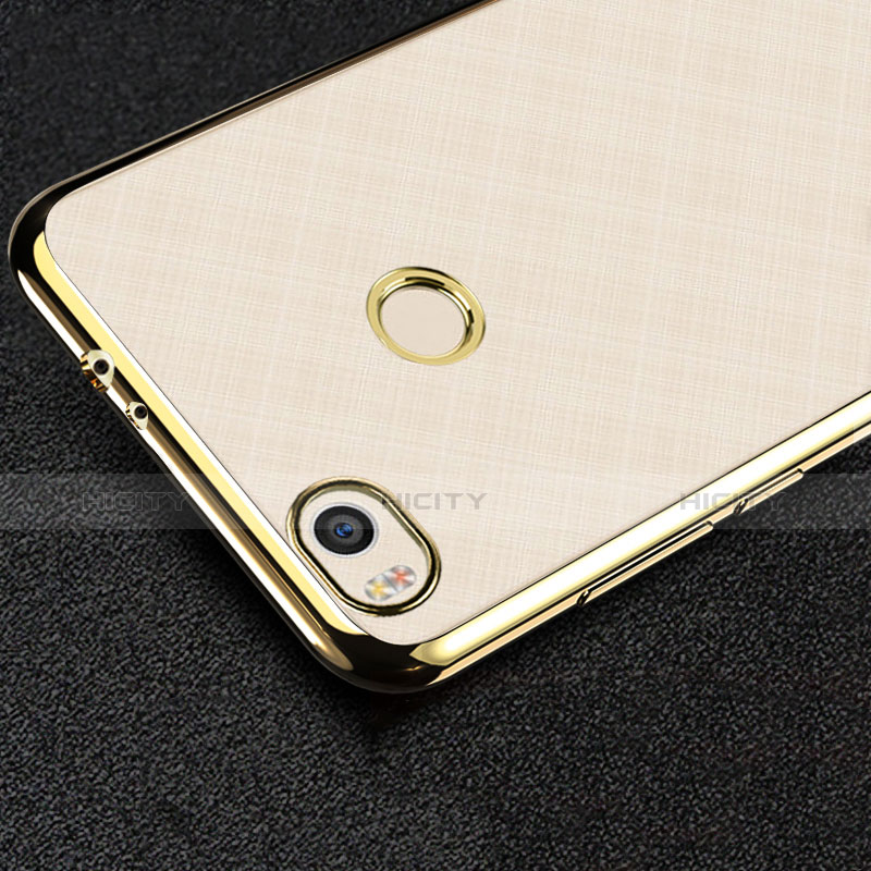 Custodia Silicone Trasparente Opaca Laterale per Xiaomi Mi 4S Oro