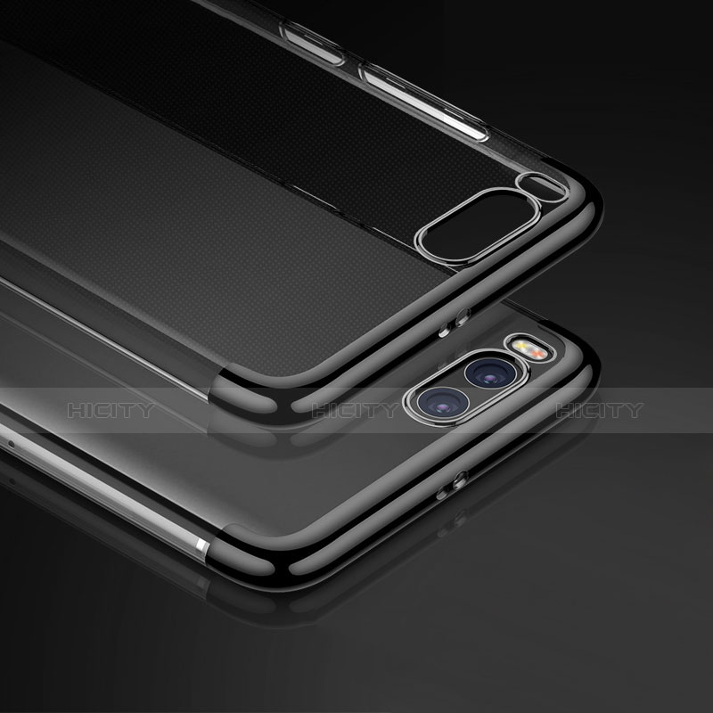 Custodia Silicone Trasparente Opaca Laterale per Xiaomi Mi 6 Nero