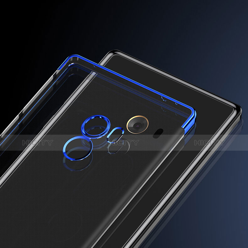 Custodia Silicone Trasparente Opaca Laterale per Xiaomi Mi Mix Blu