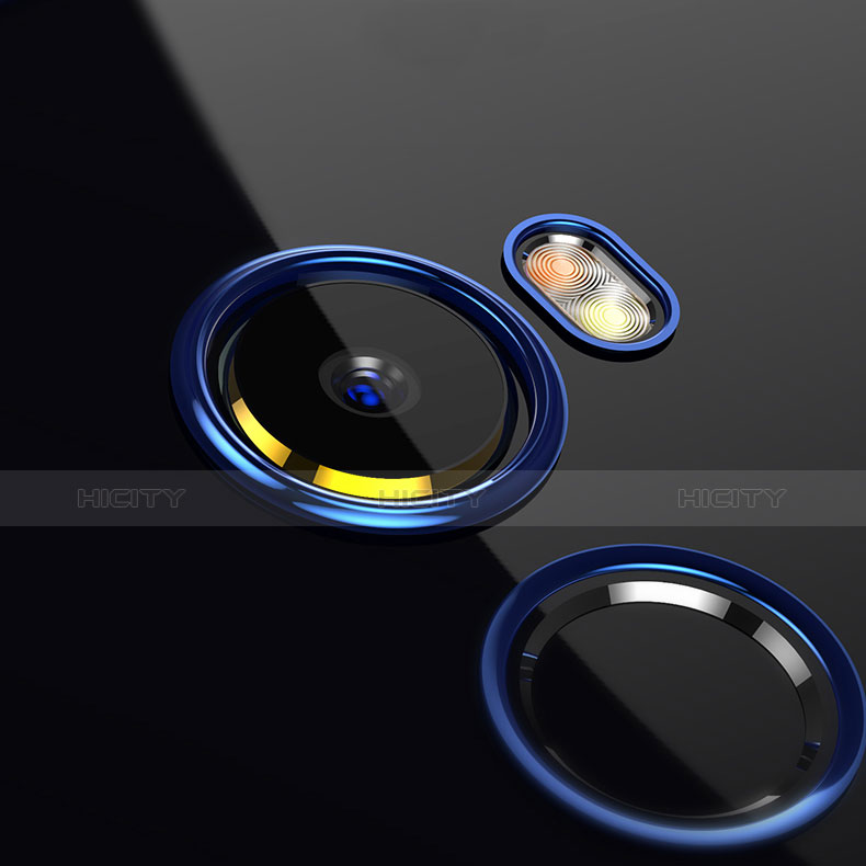 Custodia Silicone Trasparente Opaca Laterale per Xiaomi Mi Mix Evo Blu