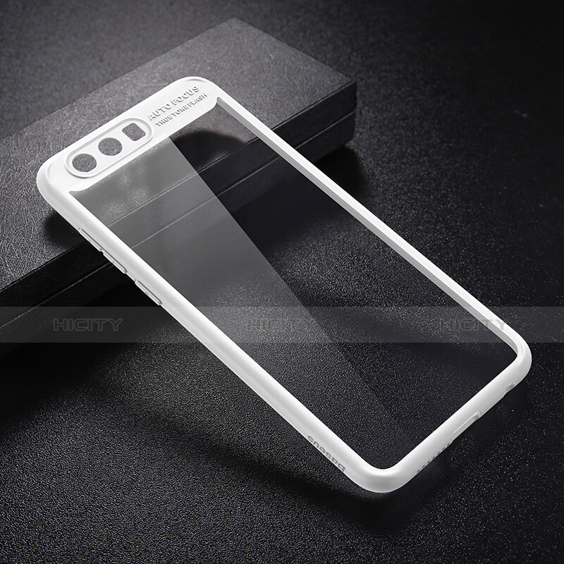 Custodia Silicone Trasparente Specchio Laterale 360 Gradi per Huawei Honor 9 Bianco