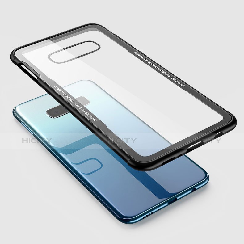 Custodia Silicone Trasparente Specchio Laterale Cover A01 per Samsung Galaxy S10 Plus