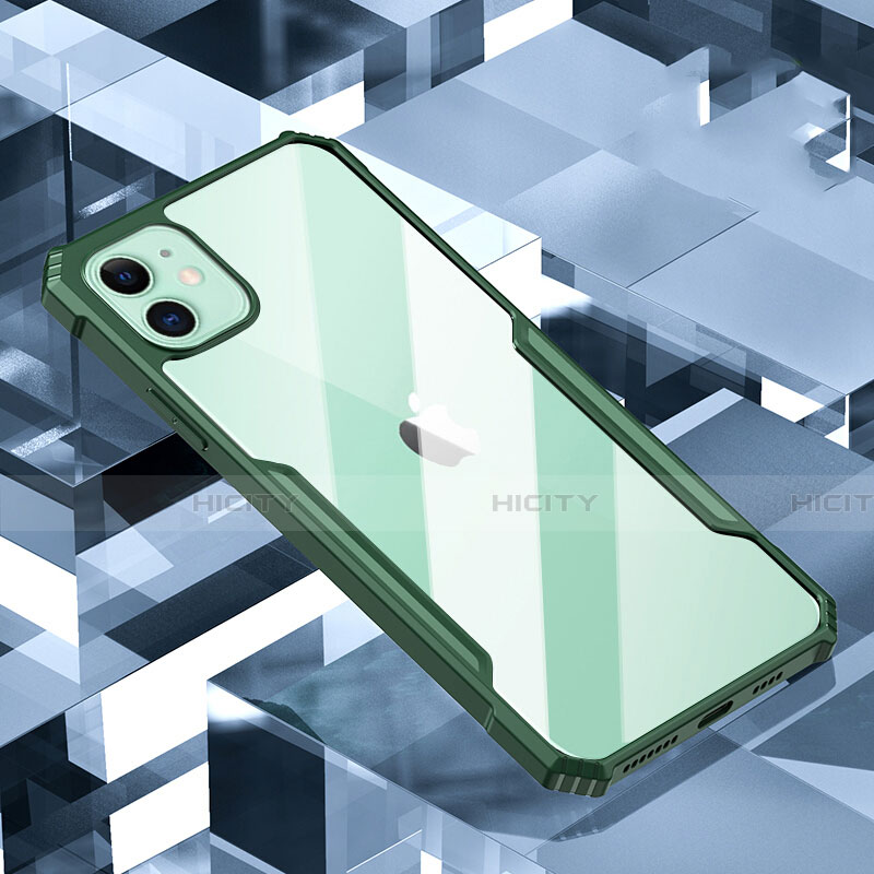 Custodia Silicone Trasparente Specchio Laterale Cover H01 per Apple iPhone 11