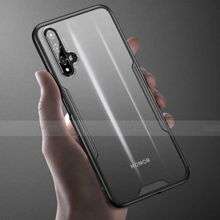 Custodia Silicone Trasparente Specchio Laterale Cover H01 per Huawei Honor 20S