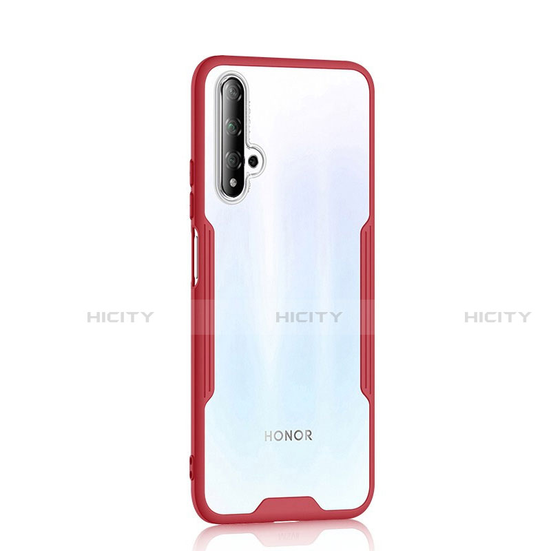 Custodia Silicone Trasparente Specchio Laterale Cover H01 per Huawei Honor 20S