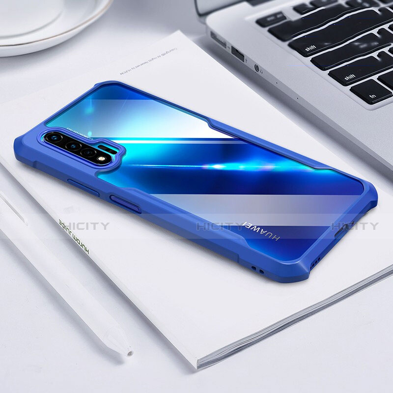 Custodia Silicone Trasparente Specchio Laterale Cover H01 per Huawei Nova 6