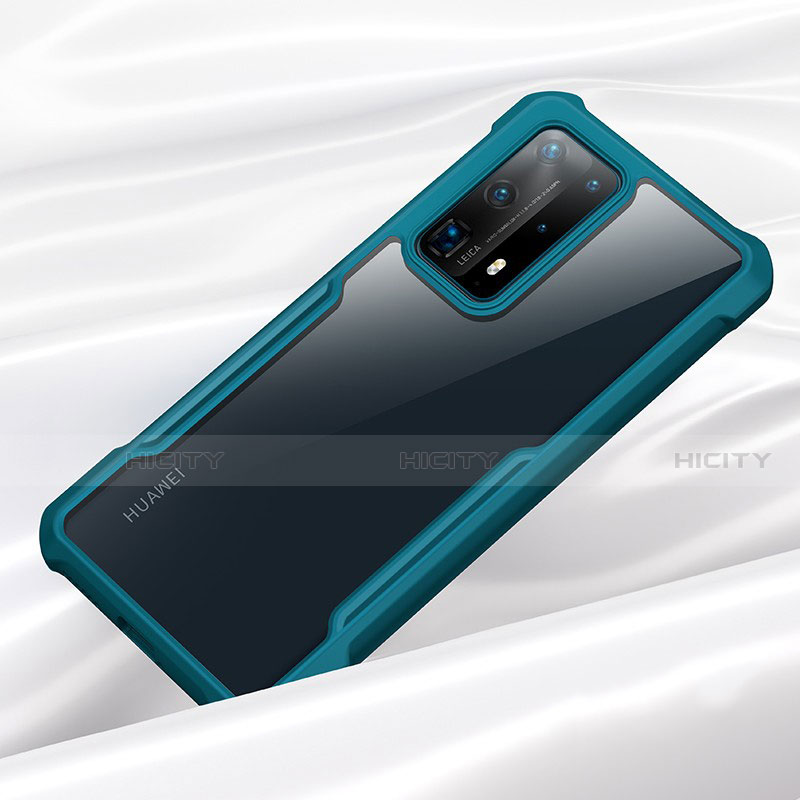 Custodia Silicone Trasparente Specchio Laterale Cover H01 per Huawei P40 Pro+ Plus