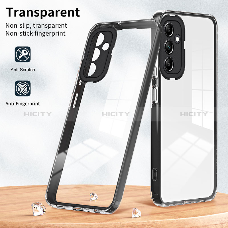 Custodia Silicone Trasparente Specchio Laterale Cover H01P per Samsung Galaxy A25 5G