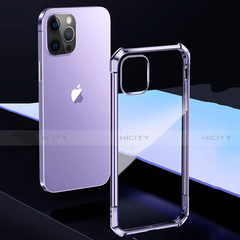 Custodia Silicone Trasparente Specchio Laterale Cover H02 per Apple iPhone 12 Pro