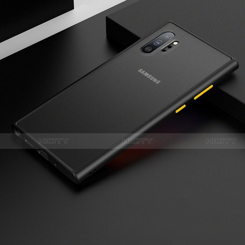 Custodia Silicone Trasparente Specchio Laterale Cover H02 per Samsung Galaxy Note 10 Plus Nero