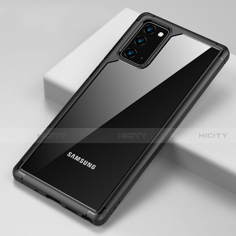 Custodia Silicone Trasparente Specchio Laterale Cover H02 per Samsung Galaxy Note 20 5G