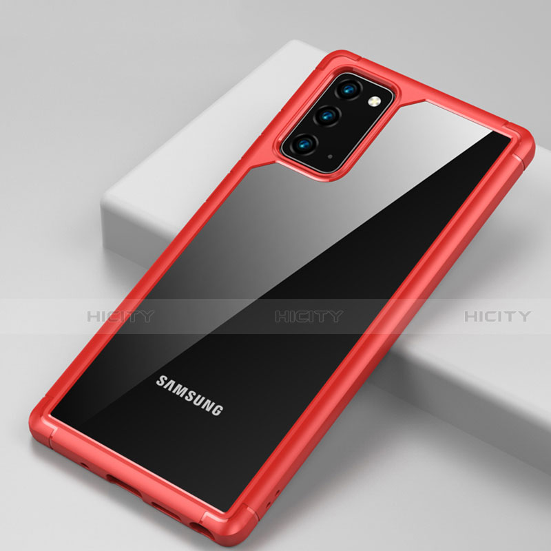 Custodia Silicone Trasparente Specchio Laterale Cover H02 per Samsung Galaxy Note 20 5G