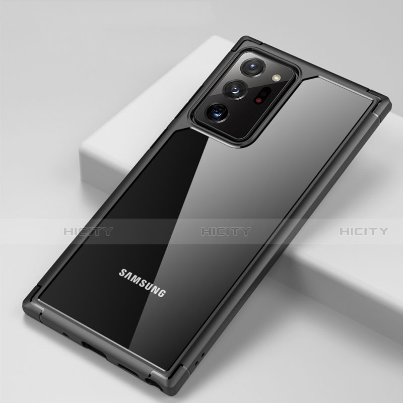Custodia Silicone Trasparente Specchio Laterale Cover H02 per Samsung Galaxy Note 20 Ultra 5G