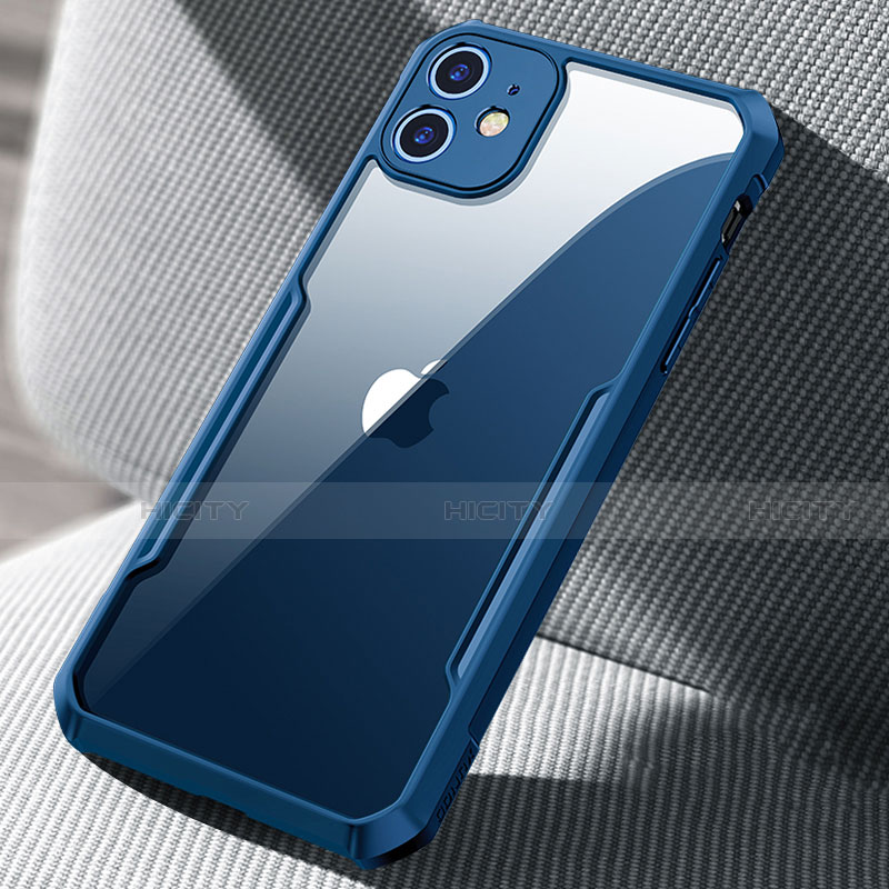 Custodia Silicone Trasparente Specchio Laterale Cover H03 per Apple iPhone 12