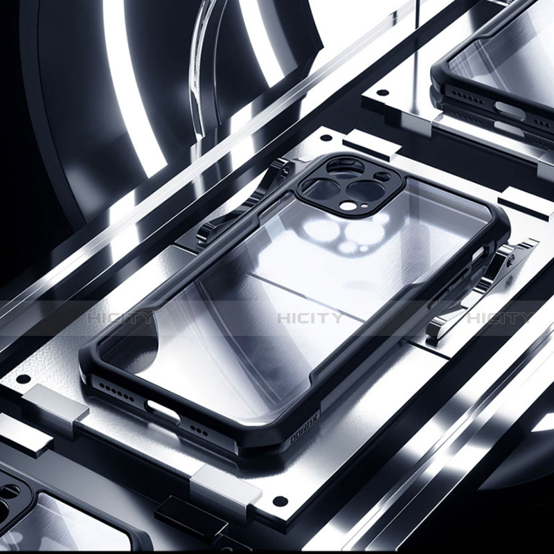 Custodia Silicone Trasparente Specchio Laterale Cover H03 per Apple iPhone 12 Pro