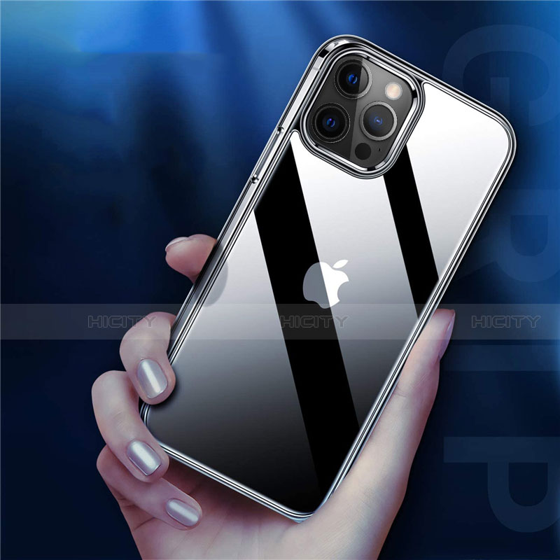 Custodia Silicone Trasparente Specchio Laterale Cover H04 per Apple iPhone 12 Pro Max