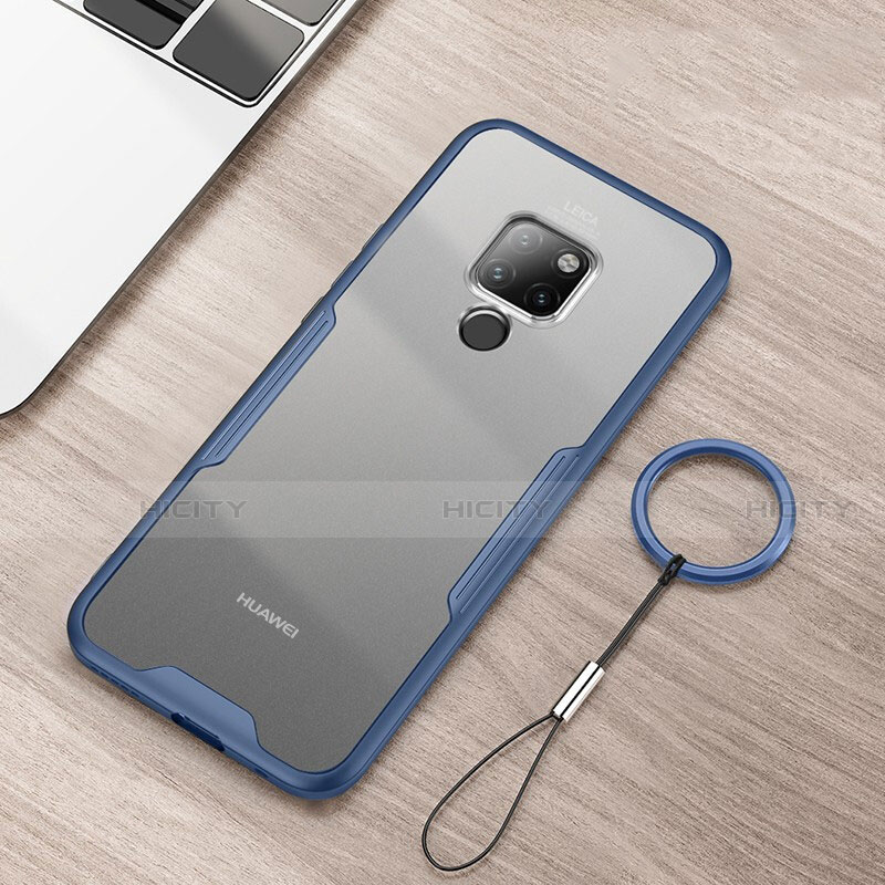 Custodia Silicone Trasparente Specchio Laterale Cover H04 per Huawei Mate 20